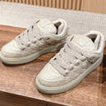 DIOR BY ERL B9S SKATER SNEAKER IN PARCHMENT BEIGE CANNAGE LAMBSKIN