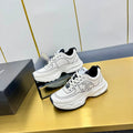 CHANEL SNEAKER IN WHITE MIX BLACK BREATHABLE FABRIC