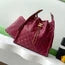 CHANEL 25C HOBO BAGS 40CM DARK RED GRAINED CALFSKIN