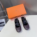 HERMES JACKIE 50 PUMP MAUVE LAMBSKIN