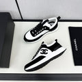 CHANEL SNEAKER IN BLACK SUEDE AND WHITE CALFSKIN