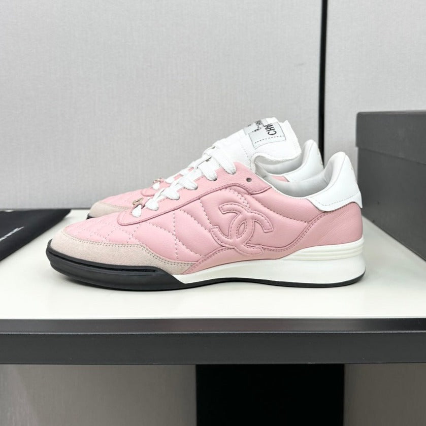 CHANEL SPORTS SHOES IN LIGHT PINK CALFSKIN