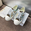 DIOR 25S WALK'N' SNEAKER IN MULTICOLOR  OBLIQUE EMBROIDERED COTTON