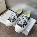 DIOR 25S WALK'N' SNEAKER IN DARK GREY  OBLIQUE EMBROIDERED COTTON