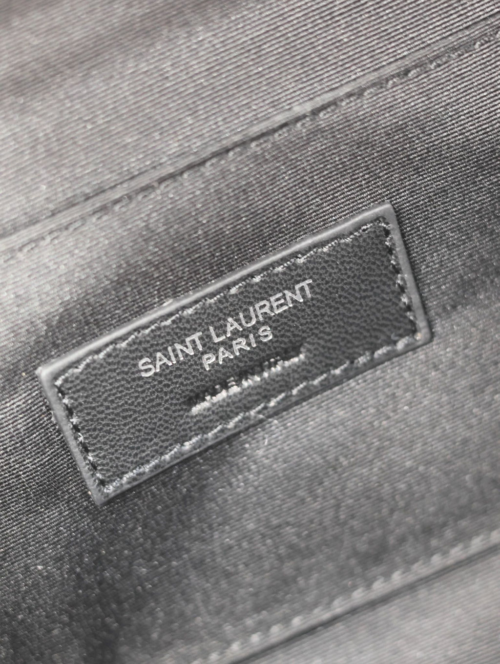 YSL 25S CLASSIC CROSSBODY BAG 26 IN BLACK CANVAS SILVER HARDWRE