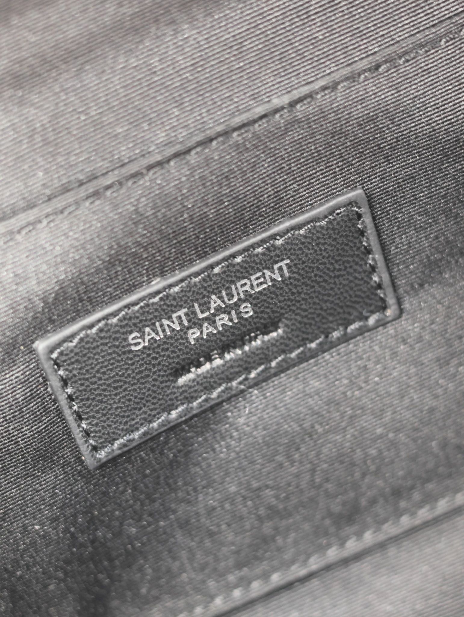 YSL 25S CLASSIC CROSSBODY BAG 26 IN BLACK CANVAS SILVER HARDWRE