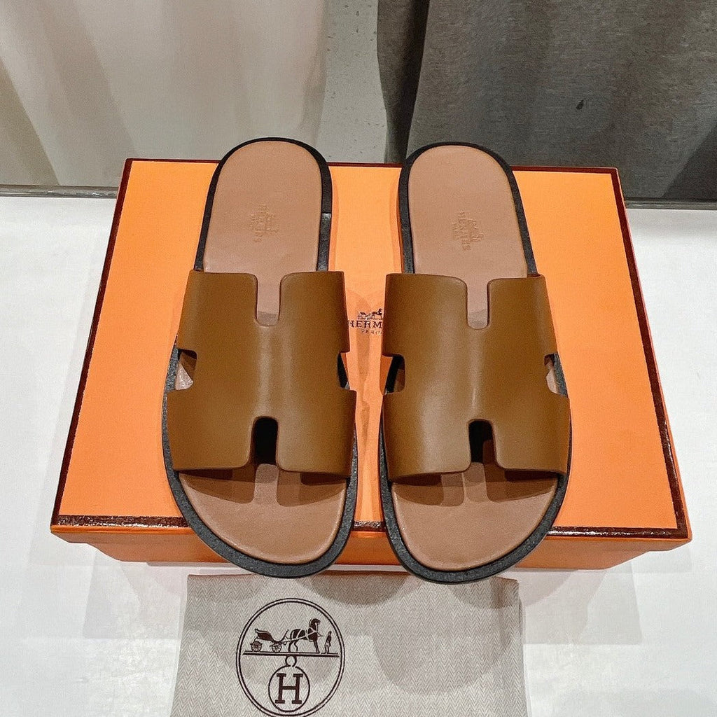 HERMES IZMIR SANDAL CARAMEL LAMBSKIN