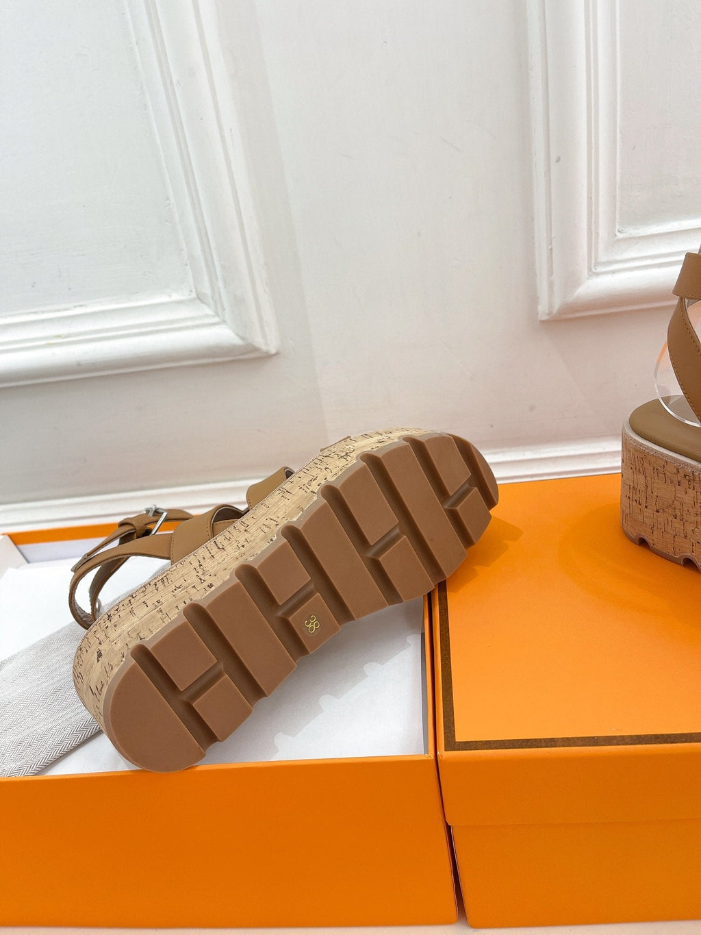 HERMES Havane 30 Sandal Brown