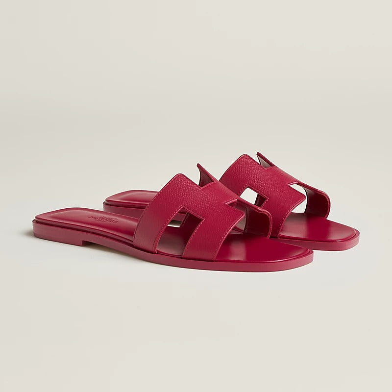 HERMES 0RAN SANDAL ROSE MAGENTA