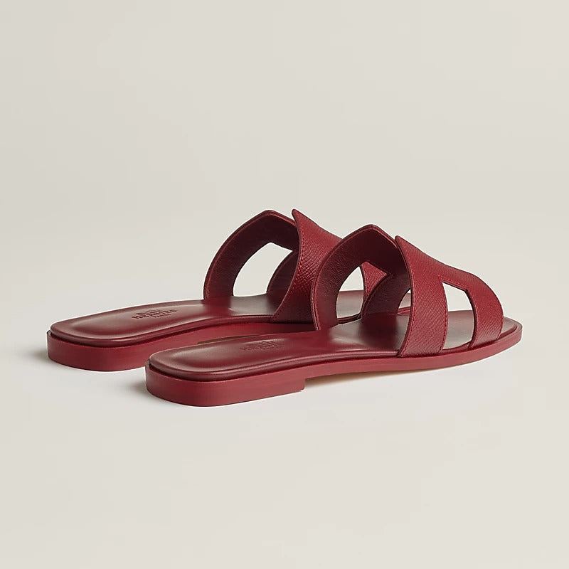HERMES 0RAN SANDAL ROUGE H
