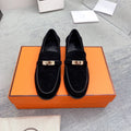 HERMES Destin Loafer Suede Black