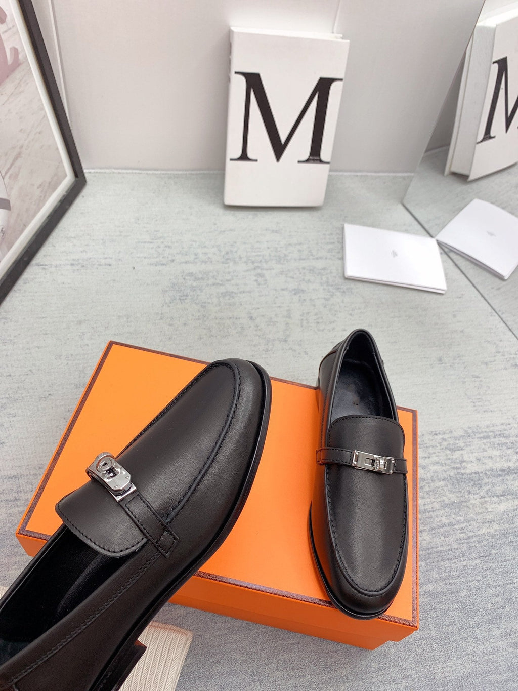 HERMES Destin Loafer Black
